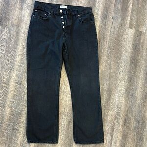 Black Zara Wide Leg Jeans High-Rise